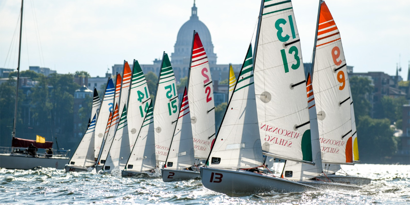 Sail boats on Lake Mendota